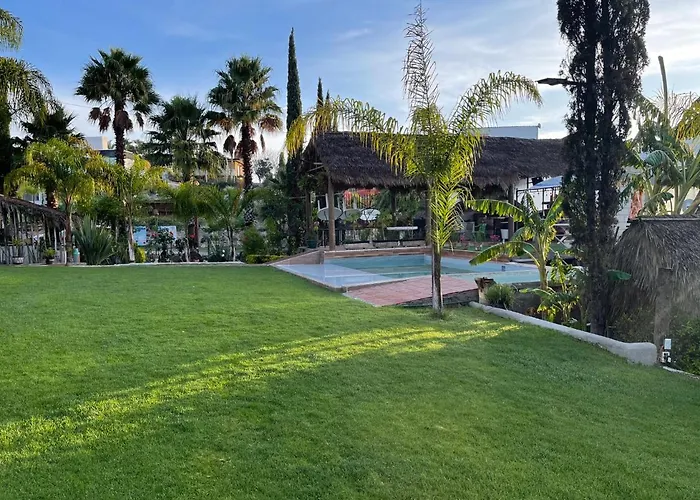Jardin Quinta Las Fuentes Cabanas, Valsequillo. Puebla